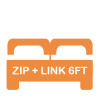 Zip and link bed(s)  6ft across