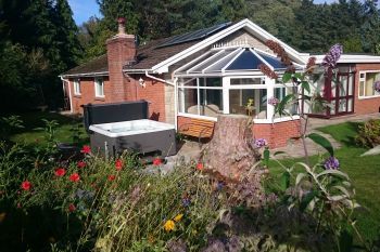 Meadow Lodge with Hot Tub, Powys,  Wales