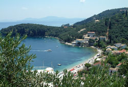 holiday in the Greek island of Corfu
