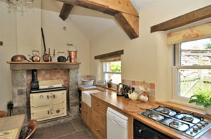 luxury kitchen in a 5 star holiday cottage